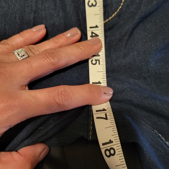 Times two maternity over the belly  jeans roll cuff hem elastic belly - Picture 4 of 12